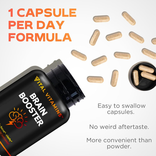 Suplemento Nootrópico Para El Cerebro-vital Vitamins Sin Sabor