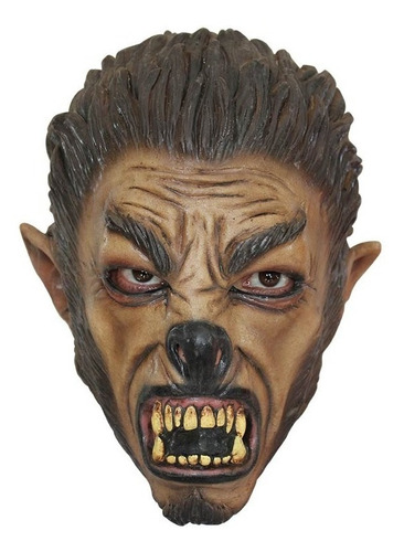 Mascara Wolf Jr Para Niño Hombre Lobo Hallowen Terror Latex 