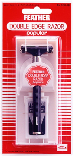 Maquinilla De Afeitar Feather Doble Filo Popular 800-1b