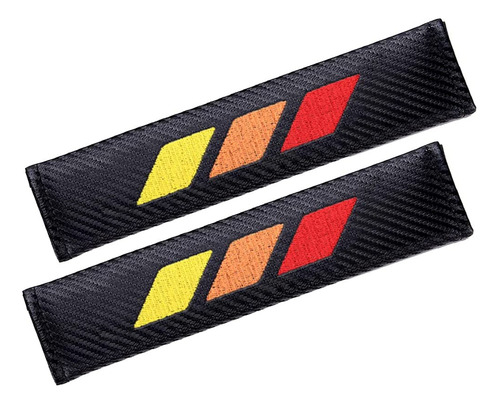 2 Fundas Para Cinturon De Seguridad Deportivo Tricolor De 3