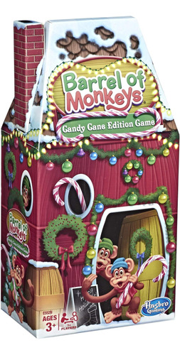 Barrel Of Monkeys: Edición Navideña De Candy Cane De Hasbro