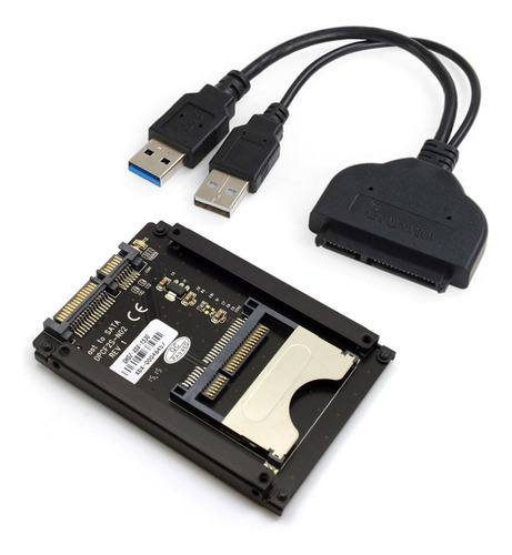 Cablecc Sata 22pin A Usb 3.0 A Cfast Adaptador De Tarjeta 2. Color Para Cfast Ssd