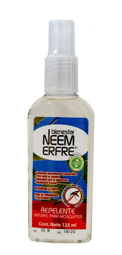 Paq 2 Repelente Natural De Neem Para Mosquitos