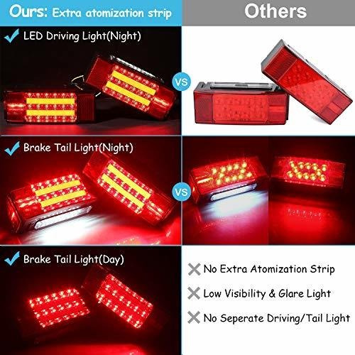 Kohree Kit Luz Trasera Led Sumergible Para Remolque 12