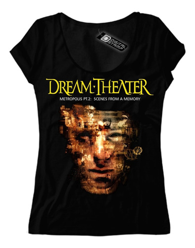 Remera Mujer Dream Theater  Metropolis Premium Dtg