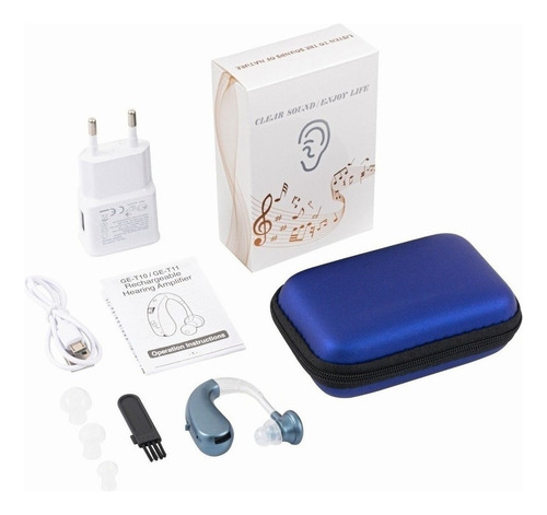 Auriculares Retroauriculares Recargables E Invisibles, 2 Pie