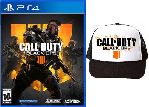 Call Of Duty Black Ops 4 Ps4 + Gorra. Español. Fisico