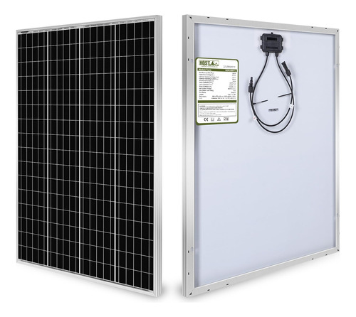 Hqst Panel Solar Monocristalino De 100 W, 12 V 9bb, Modulo D