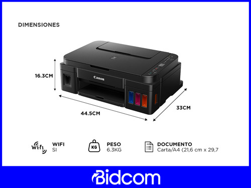 Impresora A Color Multifunción Canon Pixma G3110 Continuo
