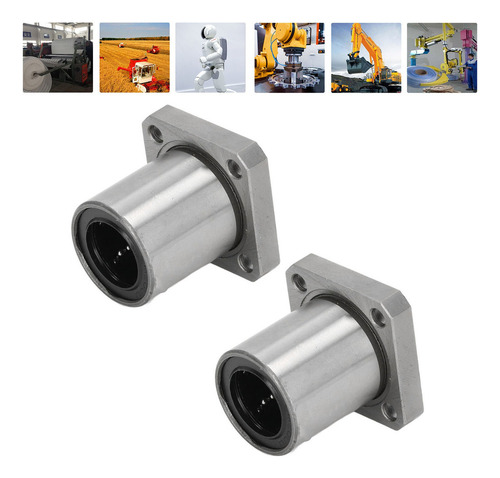 Rodamiento De Brida, 2 Piezas, Rodamientos De Bolas Lineales