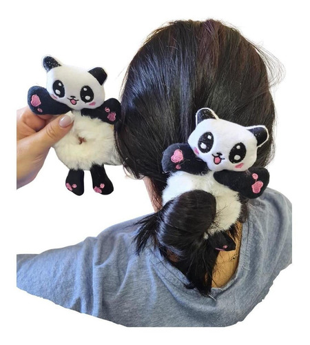 Xuxinha Pelúcia Bichinhos Urso Panda Com Elástico Infantil