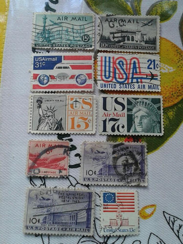 Estampillas De Estados Unidos.  Colección Correo Aéreo.  Lot