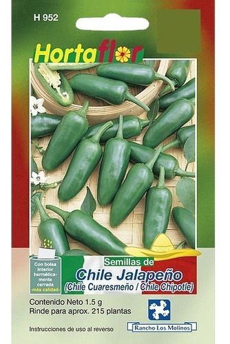 Semilla De Chile Jalapeño 3g, 450 Semillas Aprox