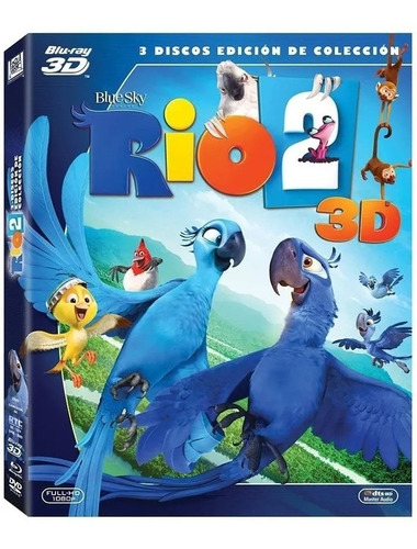 Rio 2 Dos Jaime Foxx Pelicula Blu-ray 3d + Blu-ray + Dvd