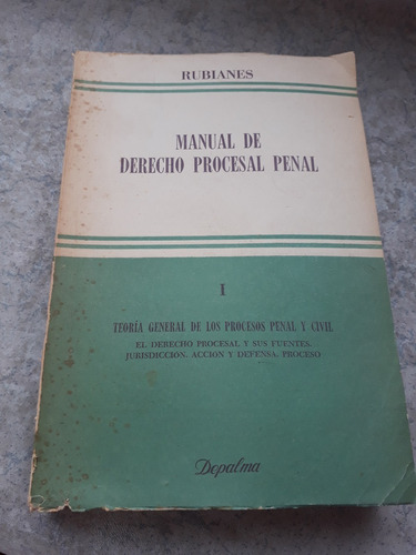   Manual Derecho Procesal Penal Rubianes