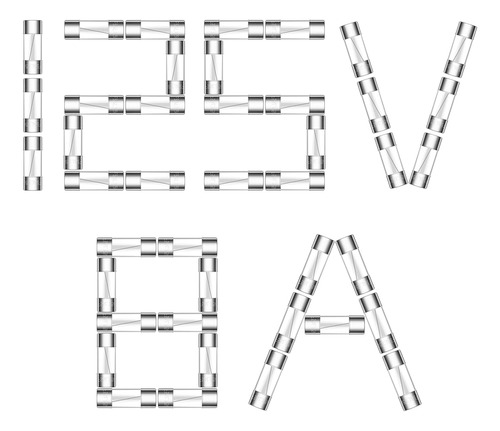 Fusible De 8a 125v 8 Amperios 125 Voltios Máx. Fusible...