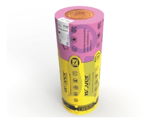 Isover Rolac Plata Lana De Vidrio Aluminio 50mm Rollo 21.6 M