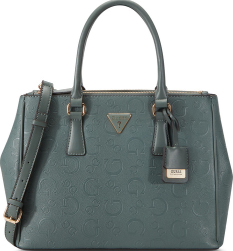 Bolsa Satchel Para Mujer Con Logo Estampado De Guess