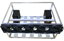 Comprar Rig De Mineração Profissional Para 6 Gpus E 4 Fans De 120mm.