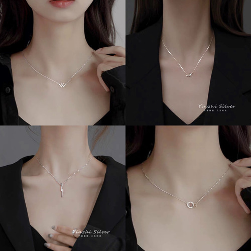 Collar Con Cadena De Clavícula Para Mujer, Diseño De Nicho L