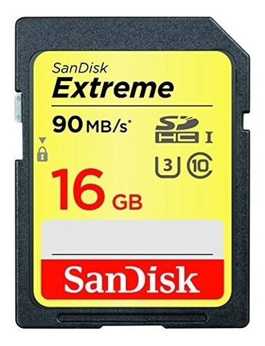 Sandisk Extreme Sdhc 16gb 90mb S C10 Flash Memory Card