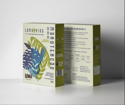 Fertilizante Pó Luma Hortas E Jardim Manutenção 20-20-20 150g