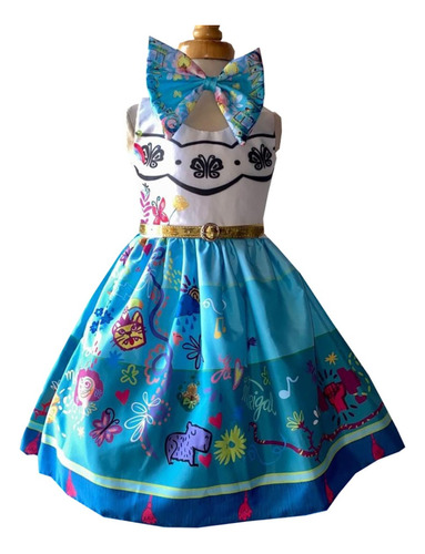 Vestido Rotondo Para Niñas De Princesas Disney Encanto - Rj