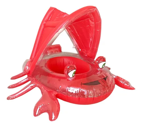 Flotador Con Techo Cangrejo Inflable Bebe 6-24 Meses Piscina