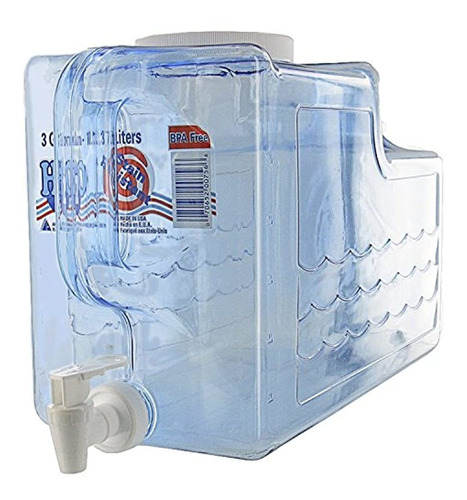 Dispensador Contenedor De Bebidas, 2.5 Galones Transparente