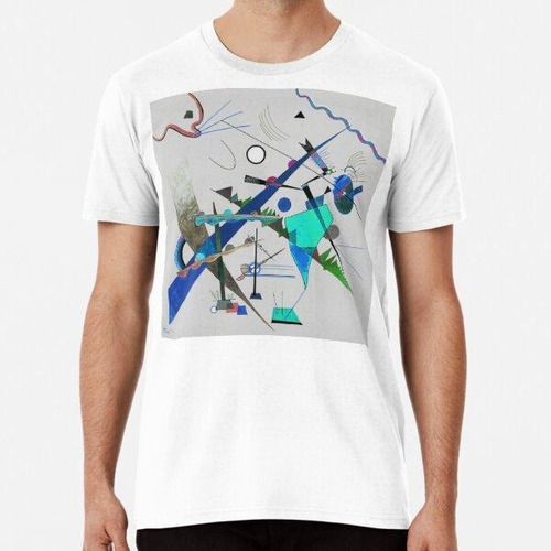 Remera Hd Diagonal By Kandinsky In Gray And Blue Algodon Pre