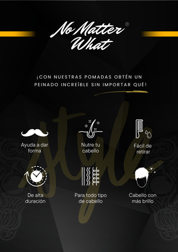 Pomada No Matter What Woman 120 Gr. /4oz Fijación Intermedia