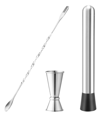 Xiaery Machacador De Acero Inoxidable, Cuchara Para Mezclar