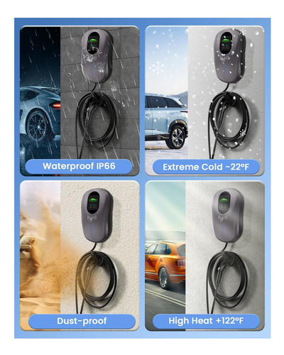 Nivel 2 Ev Cargador 48 Amp Conector De Pared De 50 A Para El