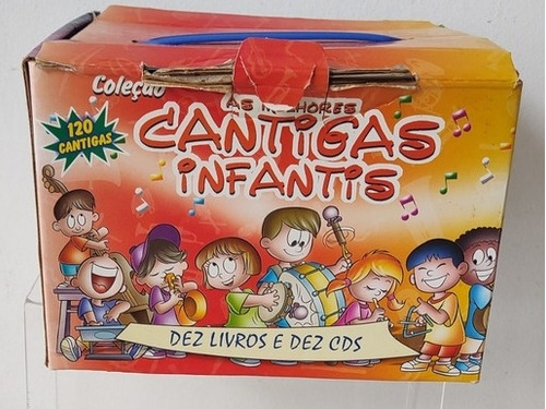 Box Cantigas Infantis - Cd Cantigas - 9livro + 10 Cds