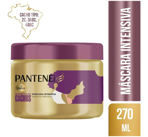 Máscara De Tratamento Pantene Unidas Pelos Cachos 270ml