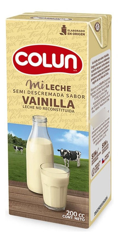 Leche Colun Vainilla 200cc(6 Unidades) Super