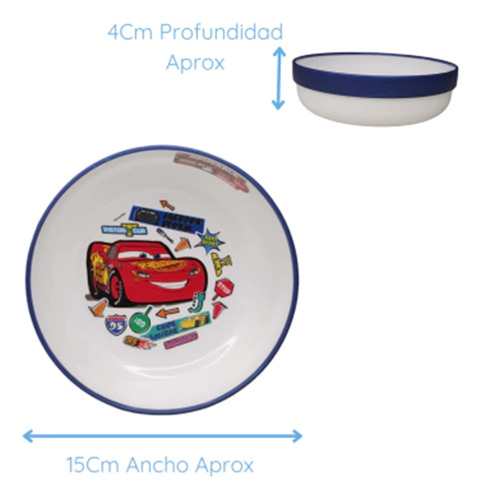 Cars Bowl Bicolor Non-slip Premium Color Multicolor