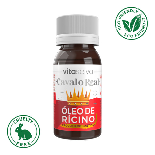 Óleo De Rícino Cavalo Real Vita Seiva 100% Vegetal