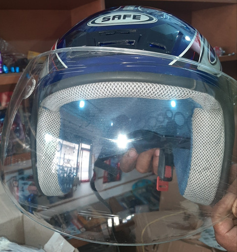 Imagen 5 de 9 de Cascos Para Moto Cascos Motociclista Safe Clasico