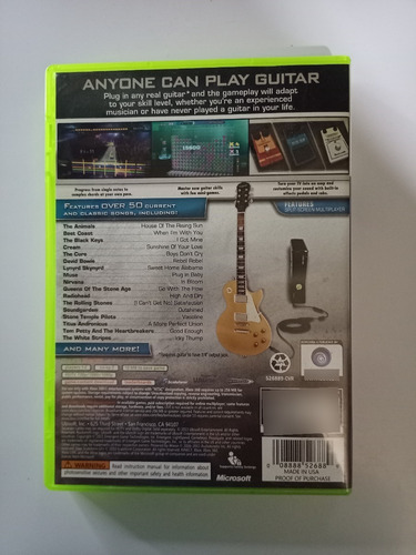 Rocksmith: Authentic Guitar Games Ubisoft Xbox 360 FĂsico (Usado)