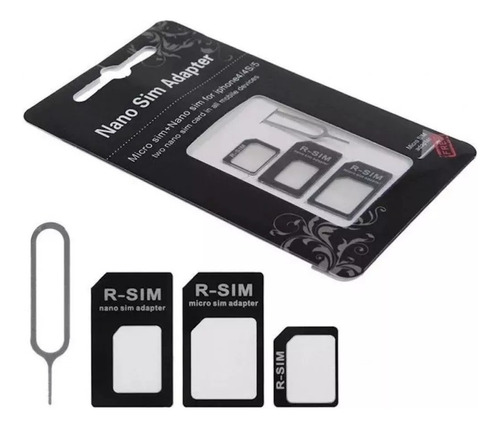 Adaptador Chip 3 En 1 Micro-nano A Sim-nano A Micro Sim-clip