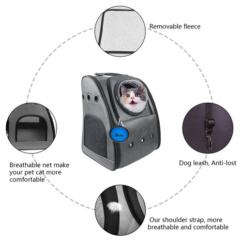 Petrip Mochila Para Perros Y Gatos, Mochila Para Gatos Gr