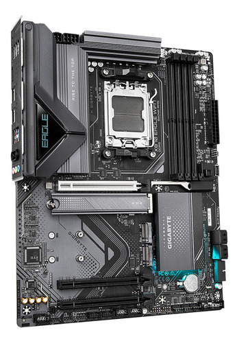 Placa-mãe Gigabyte X870 Eagle Wifi7 Box Atx Am5 Venex cinza escuro