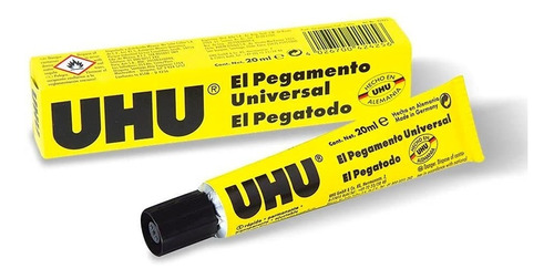 Pegamento Universal Uhu 20 Ml Pack X 12 Un Madera Tela Cuero