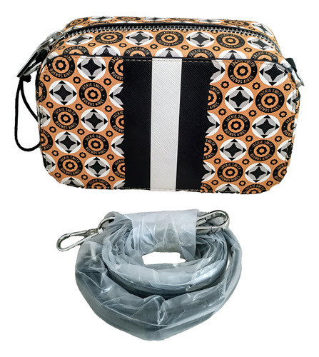 Cartera Monogram Crossbody Jackie Smith Miele Monogram Oro