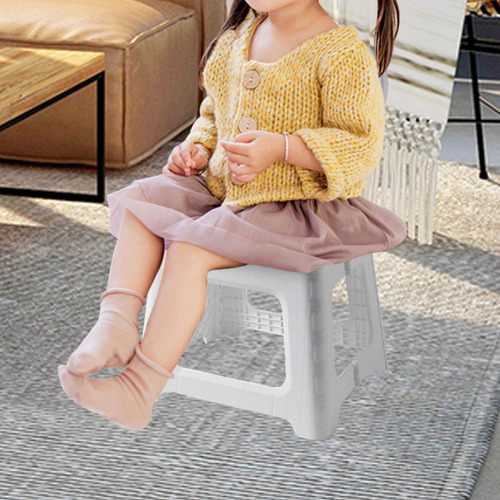 Silla Plegable, Taburete Plegable Con Respaldo, Reposapiés