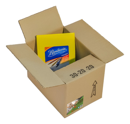 Cajas Cartón 30x20x20 Embalaje Reforzada 100lb Pack X50u