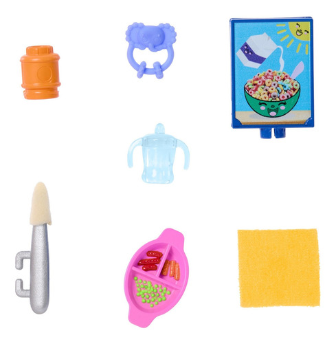 Muñeca Skipper Y Juego De Niñera Con Accesorios Coloridos