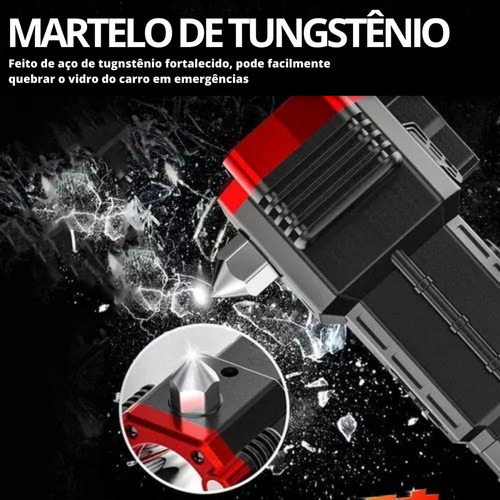Kit 3 Linterna Tática Militar Indestructible Imã Faca Martel