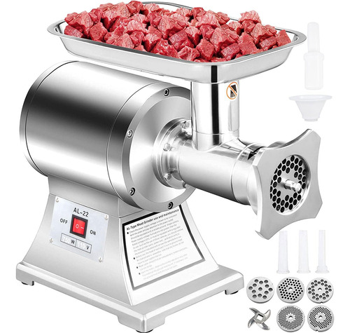 Picadora De Carne Comercial Happybuy 110 V 550 Lb / Hora 750